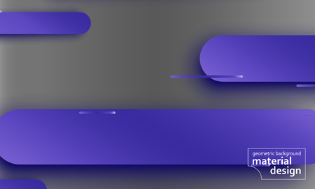 Geometric background. Material design. Minimal abstract cover. Creative colorful wallpaper. Trendy gradient poster. Vector illustration.のイラスト素材