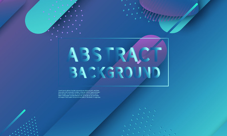 Fluid shapes composition. Modern abstract cover design. Creative colorful wallpaper. Trendy gradient poster. Vector illustration.のイラスト素材