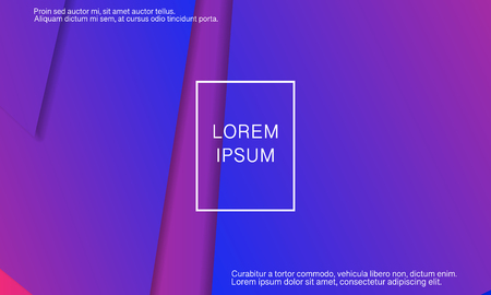 Geometric background. Minimal abstract cover design. Creative colorful wallpaper. Trendy gradient poster. Vector illustration.のイラスト素材
