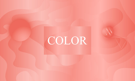 Coral background. Vector illustration. Coral color gradient. Pink fluid pattern.のイラスト素材