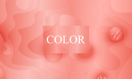 Coral background. Vector illustration. Coral color gradient. Pink fluid pattern.のイラスト素材