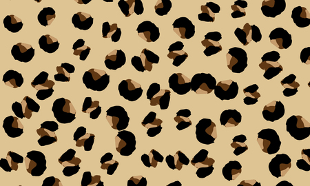 Leopard print design. Animal skin pattern. Vector illustration.のイラスト素材