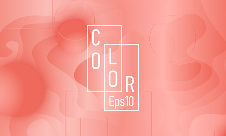 Coral background. Vector illustration. Coral color gradient. Pink fluid pattern.のイラスト素材