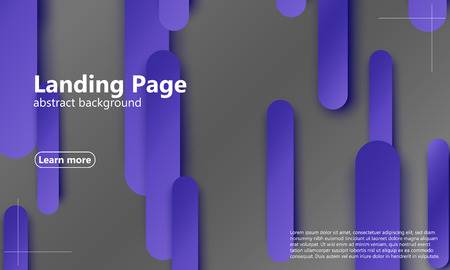Landing page. Website template. Abstract background. Web design landing page. Trendy gradient poster. Vector illustration.のイラスト素材