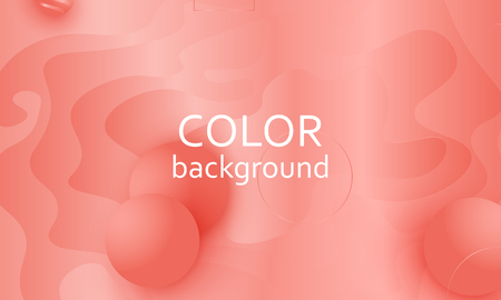 Coral background. Vector illustration. Coral color gradient. Pink fluid pattern.のイラスト素材