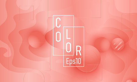 Coral background. Vector illustration. Coral color gradient. Pink fluid pattern.のイラスト素材