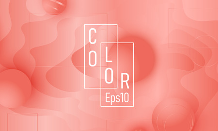 Coral background. Vector illustration. Coral color gradient. Pink fluid pattern.のイラスト素材
