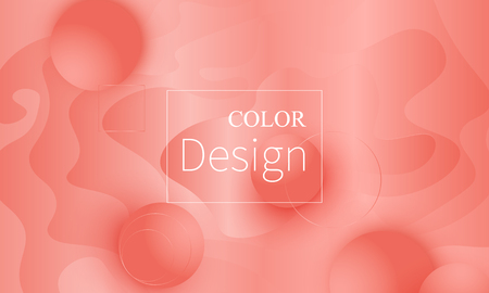 Coral background. Vector illustration. Coral color gradient. Pink fluid pattern.のイラスト素材
