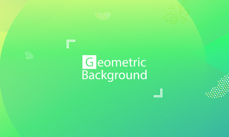 Geometric background. Minimal abstract cover design. Creative colorful wallpaper. Trendy gradient poster. Vector illustration.のイラスト素材