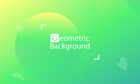 Geometric background. Minimal abstract cover design. Creative colorful wallpaper. Trendy gradient poster. Vector illustration.のイラスト素材
