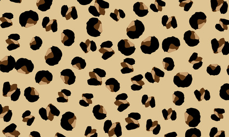 Leopard print design. Animal skin pattern. Vector illustration.のイラスト素材