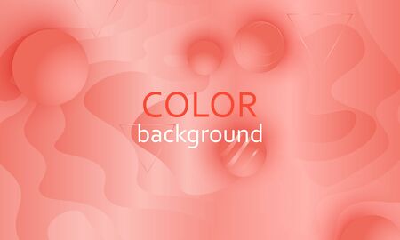 Coral background. Vector illustration. Coral color gradient. Pink fluid pattern.のイラスト素材
