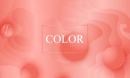 Coral background. Vector illustration. Coral color gradient. Pink fluid pattern.のイラスト素材