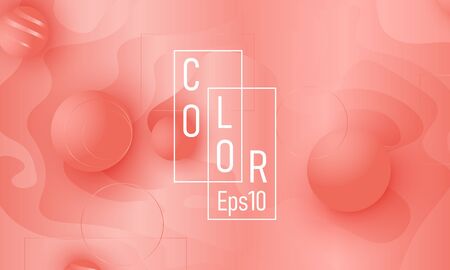 Coral background. Vector illustration. Coral color gradient. Pink fluid pattern.のイラスト素材