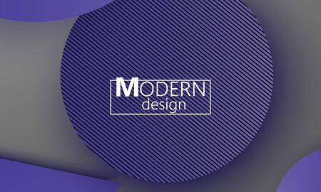 Geometric background. Material design. Minimal abstract cover. Creative colorful wallpaper. Trendy gradient poster. Vector illustration.のイラスト素材