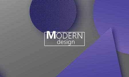 Geometric background. Material design. Minimal abstract cover. Creative colorful wallpaper. Trendy gradient poster. Vector illustration.のイラスト素材