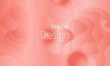 Coral background. Vector illustration. Coral color gradient. Pink fluid pattern.のイラスト素材