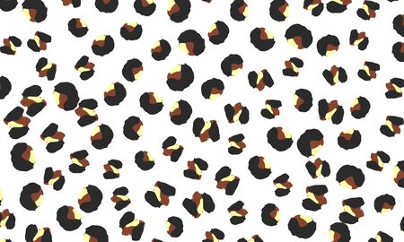 Leopard print. Animal skin pattern. Leopard texture. Panther skin background. Vector.のイラスト素材