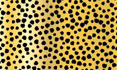 Leopard print design. Animal skin pattern. Vector illustration.のイラスト素材