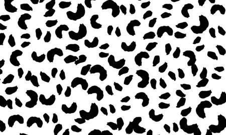 Leopard print. Animal skin pattern. Leopard texture. Panther skin background. Vector.のイラスト素材