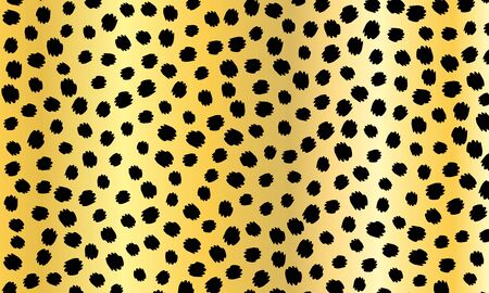 Leopard print design. Animal skin pattern. Vector illustration.のイラスト素材