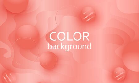 Coral color gradient. Pink fluid pattern. Coral background. Vector illustration.のイラスト素材