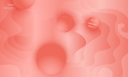 Coral background. Vector illustration. Coral color gradient. Pink fluid pattern.のイラスト素材