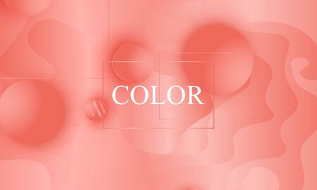 Coral background. Vector illustration. Coral color gradient. Pink fluid pattern.のイラスト素材
