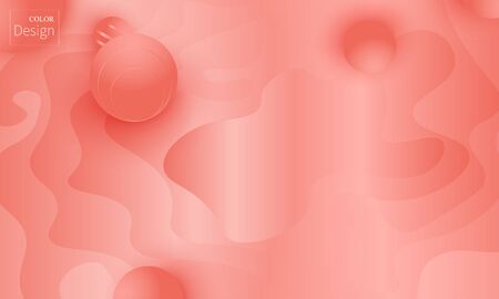 Coral background. Vector illustration. Coral color gradient. Pink fluid pattern.のイラスト素材