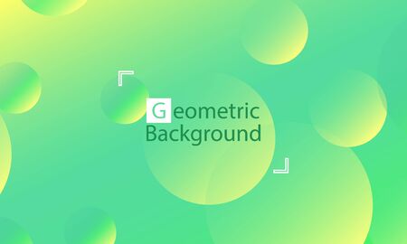 Geometric background. Minimal abstract cover design. Creative colorful wallpaper. Trendy gradient poster. Vector illustration.のイラスト素材