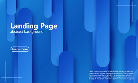 Website landing page. Geometric background. Minimal abstract cover design. Creative colorful wallpaper. Trendy gradient poster. Vector illustration.のイラスト素材