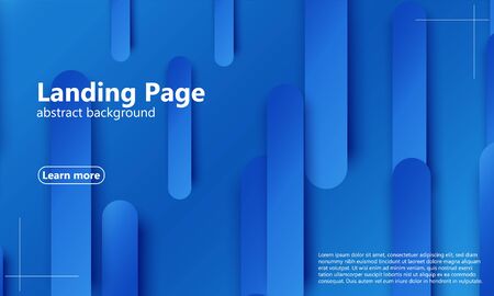 Website landing page. Geometric background. Minimal abstract cover design. Creative colorful wallpaper. Trendy gradient poster. Vector illustration.のイラスト素材