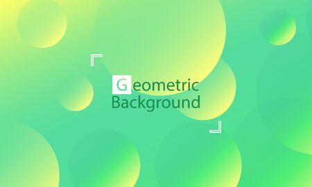 Geometric background. Minimal abstract cover design. Creative colorful wallpaper. Trendy gradient poster. Vector illustration.のイラスト素材