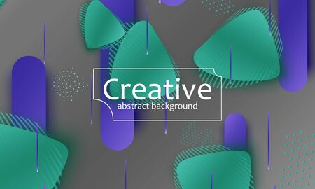 Fluid shapes. 3D background. Modern design. Liquid background. Vector illustration.のイラスト素材