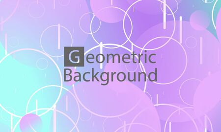 Landing page. Geometric background. Minimal abstract cover design. Creative colorful wallpaper. Trendy gradient poster. Vector illustration.のイラスト素材