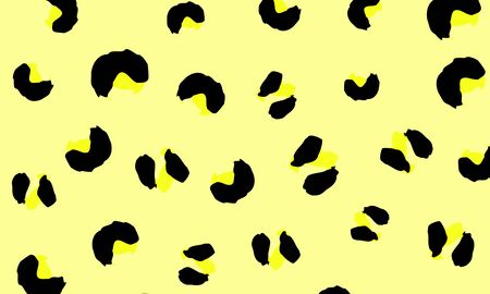 Leopard print design. Panther skin. Retro fabric pattern. Spotted fur texture. Animal print leopard. Vector illustration.のイラスト素材