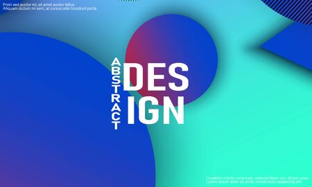 Geometric background. Minimal abstract cover design. Creative colorful wallpaper. Trendy gradient poster. Vector illustration.のイラスト素材