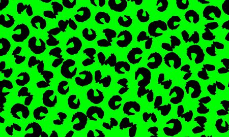Leopard print design. Spotted fur texture. Panther skin. Retro fabric pattern. Animal print leopard. Vector illustration.のイラスト素材
