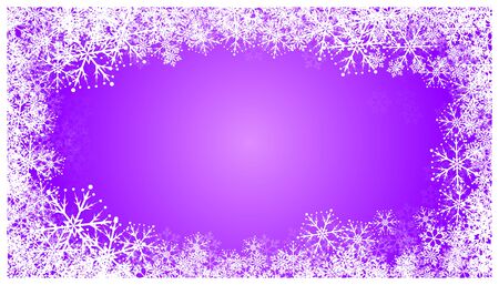 Happy New Year 2020. Christmas banner with snowflakes. Vector illustration. Falling snow.のイラスト素材