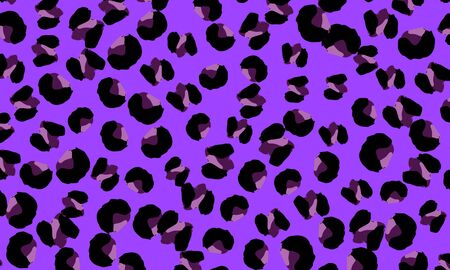 Leopard print design. Panther skin. Retro fabric pattern. Spotted fur texture. Animal print leopard. Vector illustration.のイラスト素材