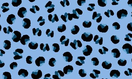 Leopard print design. Panther skin. Retro fabric pattern. Spotted fur texture. Animal print leopard. Vector illustration.のイラスト素材