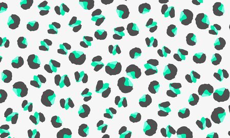 Leopard print design. Spotted fur texture. Panther skin. Retro fabric pattern. Animal print leopard. Vector illustration.のイラスト素材