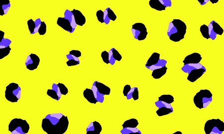 Leopard print design. Panther skin. Retro fabric pattern. Spotted fur texture. Animal print leopard. Vector illustration.のイラスト素材