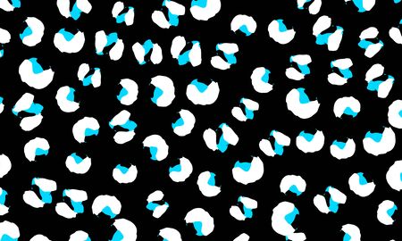 Leopard print design. Spotted fur texture. Panther skin. Retro fabric pattern. Animal print leopard. Vector illustration.のイラスト素材