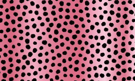Leopard print design. Spotted fur texture. Panther skin. Retro fabric pattern. Animal print leopard. Vector illustration.のイラスト素材
