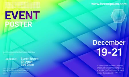 Event poster. Business background. Colorful elements. Announcement conference. Abstract cover design. Vector illustration.のイラスト素材