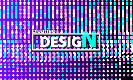 Random dots. Color circles. Purple background. Vector illustration. Colorful polka dots pattern.のイラスト素材