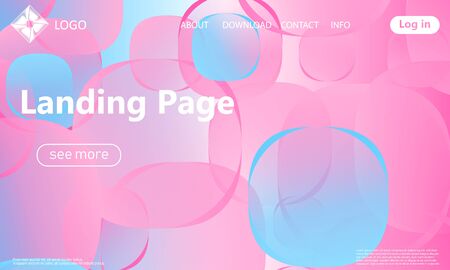 Design backgrounds element. Creative colorful wallpaper. Trendy gradient poster. Minimal abstract cover design. Vector illustration.のイラスト素材