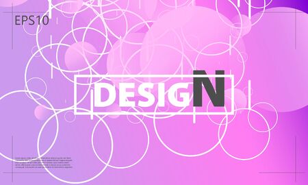 Geometric background. Minimal abstract cover design. Creative colorful wallpaper. Trendy gradient poster. Vector illustration.のイラスト素材
