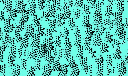 Ink brush strokes. Abstract irregular pattern. Black halftone. Monochrome vector. Random dots.のイラスト素材